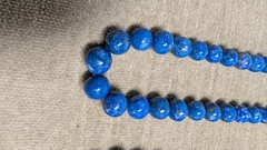 Lot of 4 Blue Lapis Lazuli beaded necklace 20 inches and 1 36 inches India