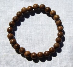 Handmade Stretch Bracelet – 8mm Wenge Wood – Magical – Good Mood – Select Size