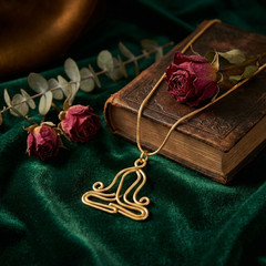 Handcrafted Copper Wire Pendant: Meditating Figure with Chain
