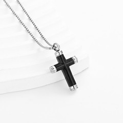 Cross Urn Necklace for Ashe Stainless Steel Urn Cremation Jewelry for Human /Pet