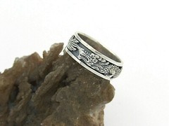 Hand Made in USA Art Massive 925 Sterling Silver With Dragon Spinner-Custom size