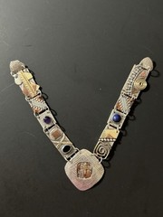 Vintage Sterling Silver Copper Brass Artisan Necklace Not Complete FOR PARTS!!!