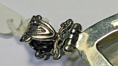 ATTRACTIVE STERLING SILVER PENDANT WITH UNTREATED NATURAL RUTILATED QUARTZ!