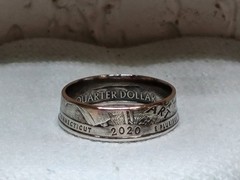 WEIR FARM, CT. – Size 9 State Quarter Coin Ring