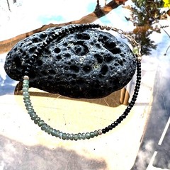 Natural Black Spinel Alexandrite Bracelet Solid 14k Yellow Gold , 7″ – 7 1/3″