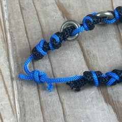 Handmade Beaded Bracelets Lot Of 3 Woven Knots Dolphin Beads