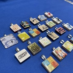 Scrabble Tile Art Jewelry Charms Pendant Mixed Lot Of 22 Wizard Of Oz Dirt Bikes