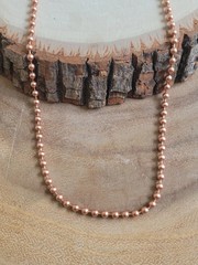 10 inch Pure Copper 3 MM Ball Chain Anklet, Healing Copper Jewelry, Spiritual