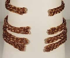 Braided Copper Cuff Bracelet – 6.5mm Wide