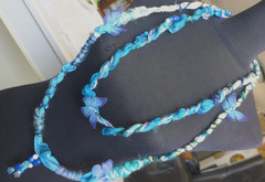 Handmade Fabric Necklace Fiber Art Beads Direct From Artist One Of A Kind