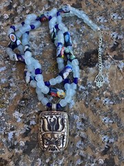 Mahakala Amulet Necklace Talisman Tribal Ethnic Buddhist Statement – «Naima»