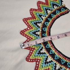 Seed Bead Beaded handmade Bib necklace