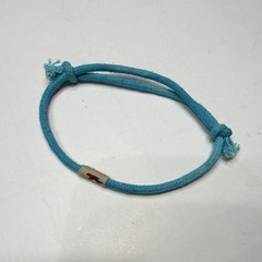 Hollister Blue Braided Fabric Bracelet Adjustable Tie Unisex Adults Beaded