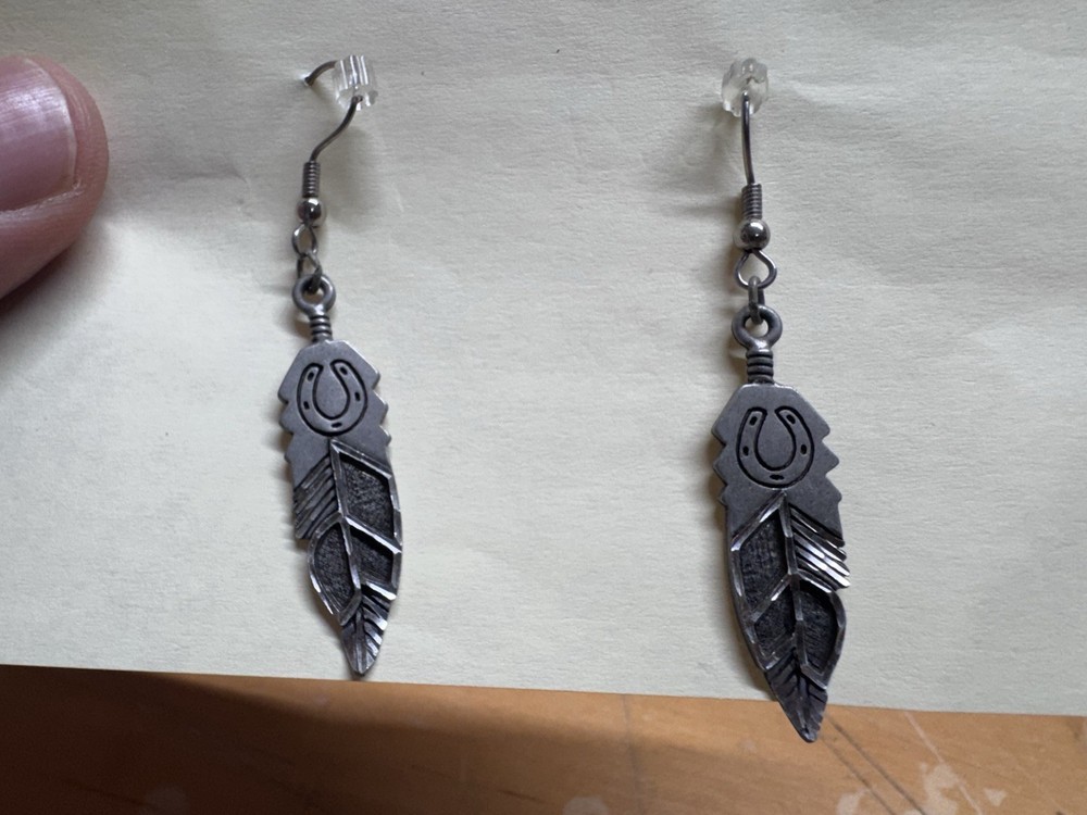 Vintage Earrings Native American Art Handmade