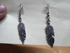 Vintage Earrings Native American Art Handmade