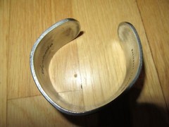 22Q/SALISBURY PEWTER CUFF/BANGLE/FLOWERS/SEPTEMBER!