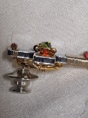 Rare HTF Signed LIZTECH Artisan Jewelry 2002 Celtic Cross Pin Tack Retired