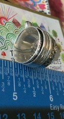Sterling Silver Spinner Ring or Fidget Beautiful Stone Handmade Sz 6.5 (8.4 Gr)