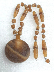 Beautiful brown stone necklace for repair. Gemstone beads. Just needs clasp.