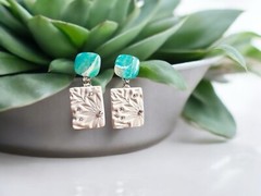 Faux Stone Polymer Clay Earrings