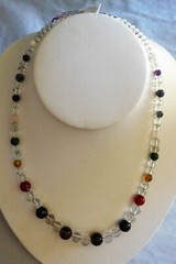 Handcrafted Natural Gemstone Chakra Diffuser Necklace by Healing Light Stones
