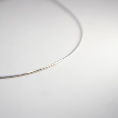 18”, 1mm, Vintage sterling silver snake chain, fine Italy 925 silver chain