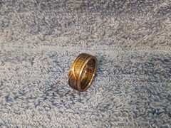 California Handcrafted Washington Quarters coin ring, size 7 -1/2 2005