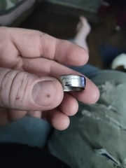 Genuine Handcrafted 2023 United States Half Dollar, Size 10.5 , Coin Ring .