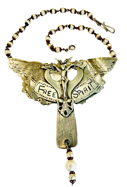 SWEETBIRD STUDIO HANDMADE STERLING SILVER «FREE SPIRIT» NECKLACE