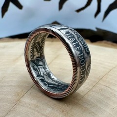 250th U.S. 2026 «Knowledge is Liberty» Half Dollar Coin Ring Band NEW