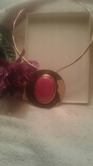 Karla Jordan Red Gold Cabochon ATW Jewelry Set Bty excluding gold wire choaker