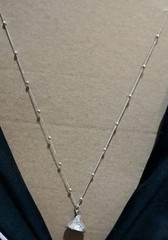 JCP Dainty Solid 925 Sterling Silver Candy Kiss Pendant Ball Chain 18” 15 Gms #4