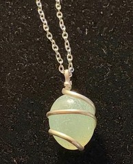Green Agate/17.75″/Gemstone Necklace (GA-001)