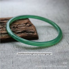 Natural 53-62mm Ice Green Agate Floating Jade Thin Bracelet Bangle SimpleWomen’s
