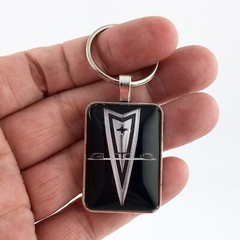 Vintage Pontiac GTO Fender Emblem Badge Logo 1″ x 1.25″ Diameter Keychain