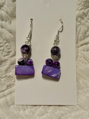 Woman’s Hand Crafted Earrings By Earth Dreams Sterling Silver 1.5 Inch