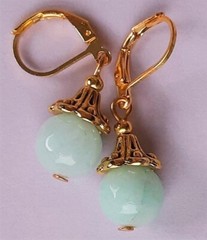 PASTEL JADE Spring colors drop earrings handcrafted GP CHOOSE X3