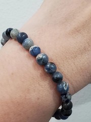 Sodalite Natural Gemstone Crystal Bead Stretch Bracelet 6mm 16cm Gift Jewelry