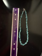 Block Turquoise Howlite Necklace