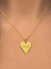 Smooth Heart Pendant Necklace 925 Sterling Silver Dainty Love Charm Women