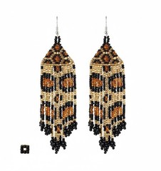 Handmade Seed Bead Fringe Earrings – Long Tassel Beaded Jewelry for Women