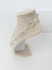 Genuine Crystal & 14k Gold-Filled Clasp & Chain Necklace