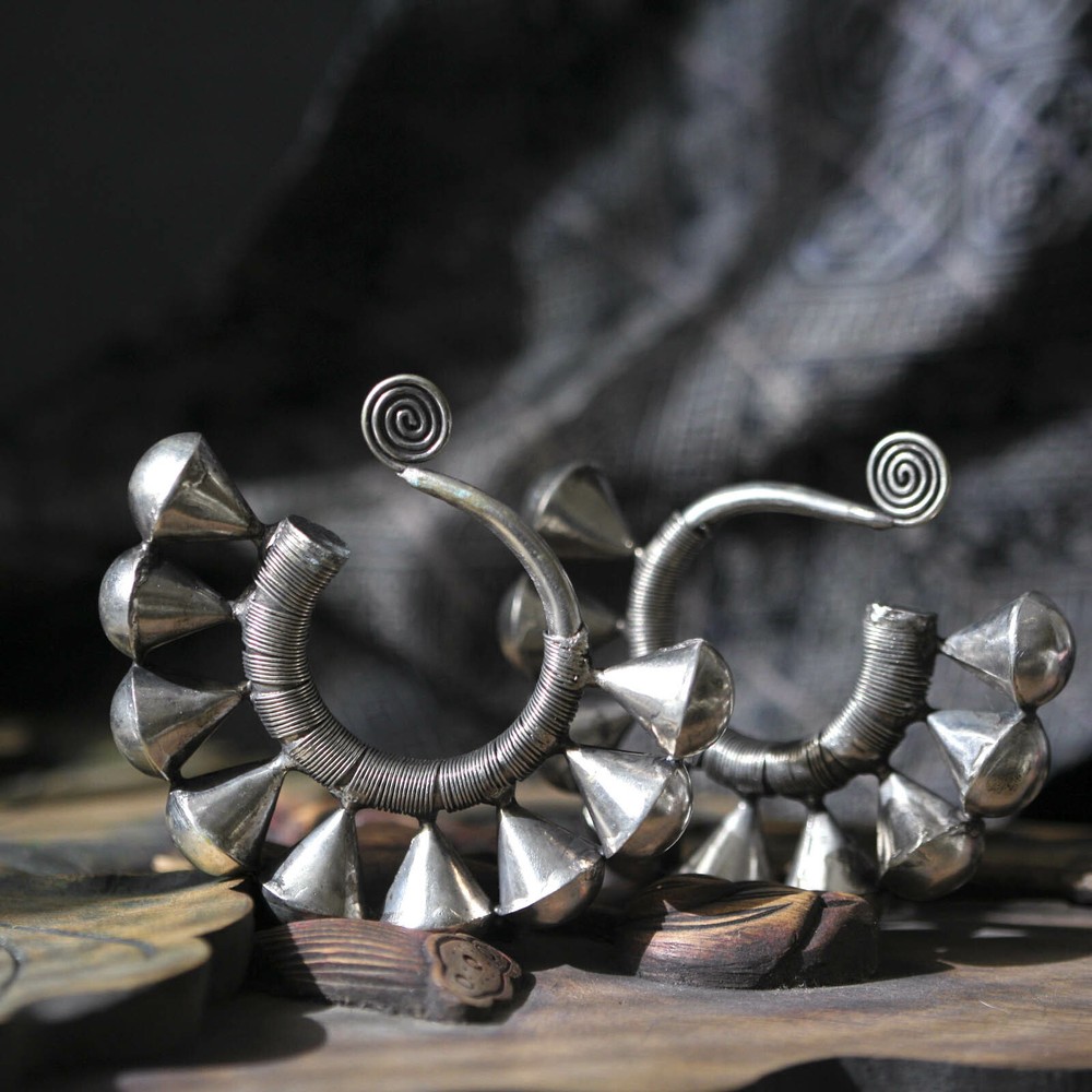 3 PAIRS ETHNIC TRIBAL MIAO HANDMADE EARRINGS / JE147