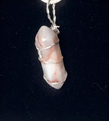 Hand Wired With Copper, Citrine Gemstone Pendant With Chain