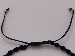 Handmade Macrame Spiral Knot, Adjustable Bracelet with Fancy Jasper Gemstones