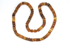 Baltic amber adult MEN unisex necklace handmade natural RAW, UNPOLISHED 16,15 gr