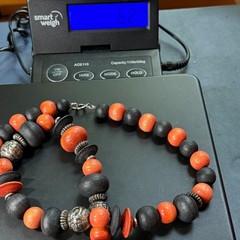 Tribal Boho 28″ Wood Bead Necklace Brown Black Botanical Harvest Philippines