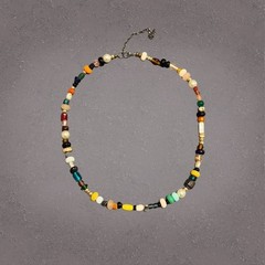 Handmade Multicolor Mixed Bead Necklace