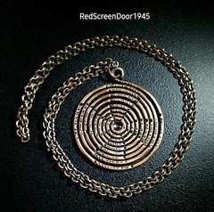 Copper Spiral with Matching 28 Inch Copper Chain.