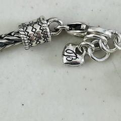 NEW Brighton Bracelet Victorian Inspired 7.5″ Silver Tone Cameo Pendant Flowers